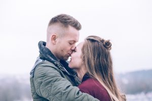 couple smiling and in love